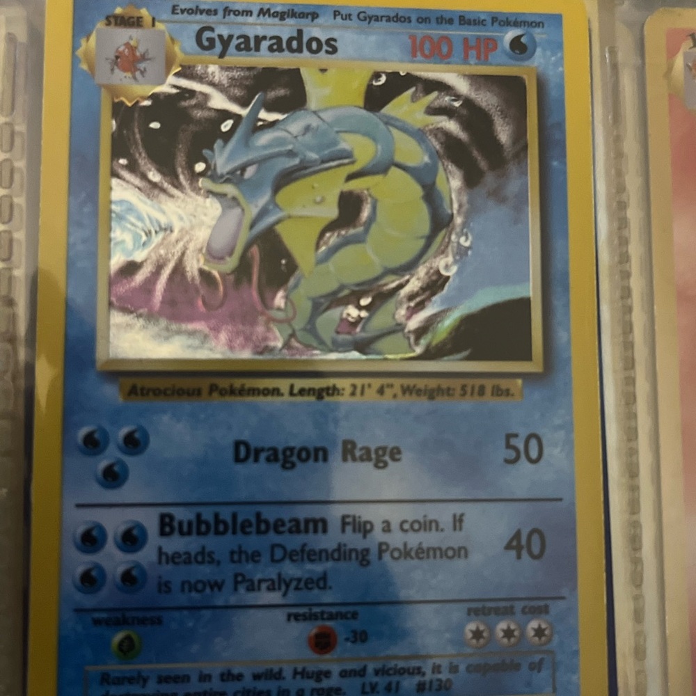 Gyarados Pokémon Card holo MINT